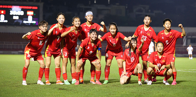 U19 nữ Việt Nam thắng lợi thuyết phục trước Myanmar tại giải U19 nữ Đông Nam Á 2025