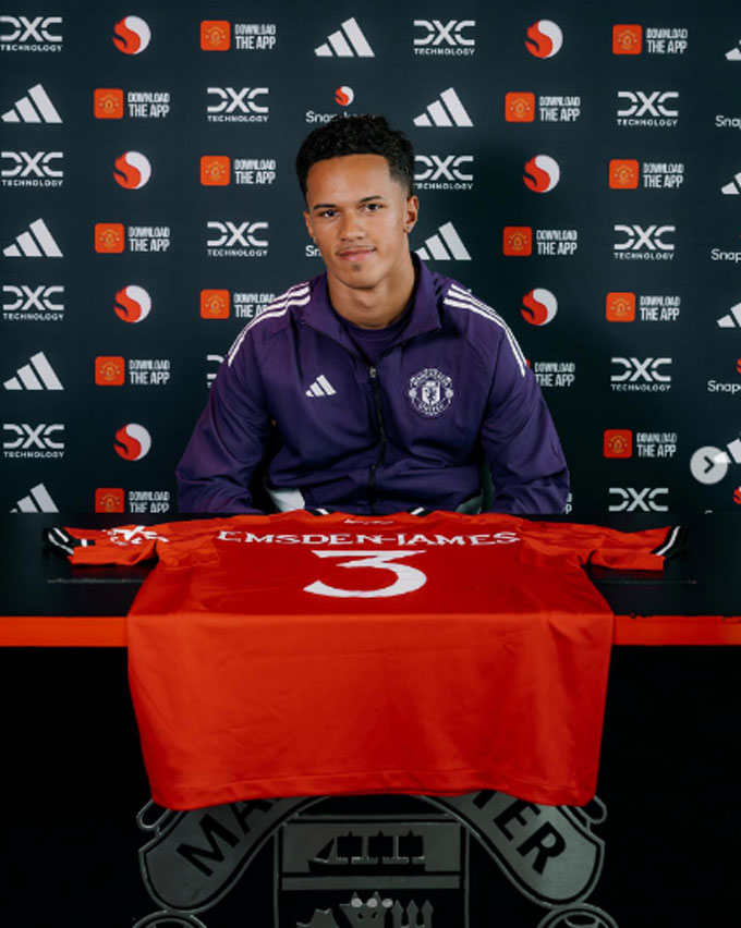 MU chiêu mộ tài năng trẻ Emsden-James, củng cố tham vọng tương lai