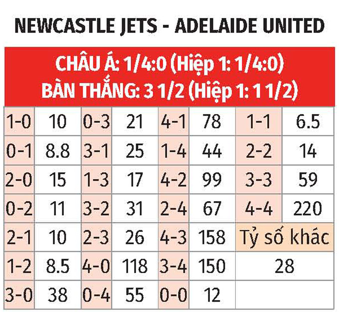Phân tích trận đấu Newcastle Jets vs Adelaide United: Adelaide United được đánh giá cao hơn