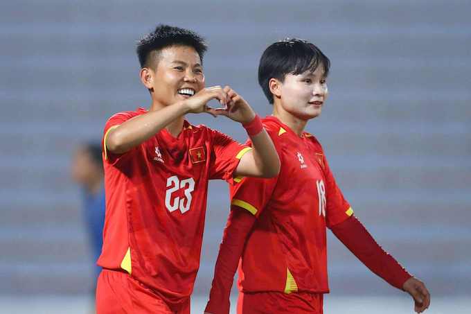 Tuyển nữ Việt Nam thắng đậm Guam 4-0, dẫn đầu bảng E vòng loại Asian Cup 2026
