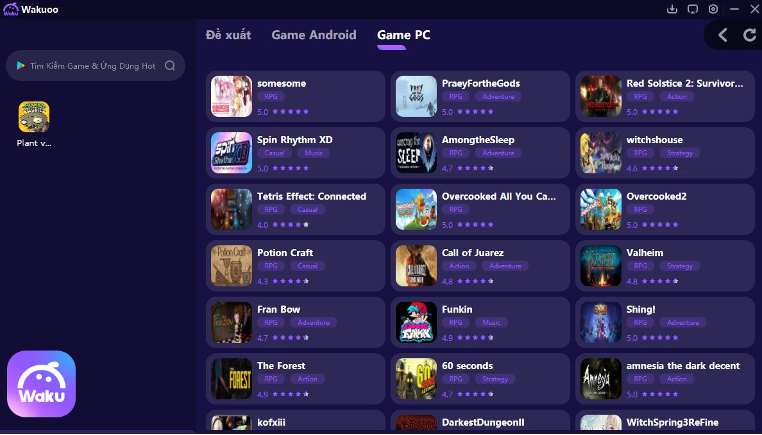 Kho game offline đa dạng