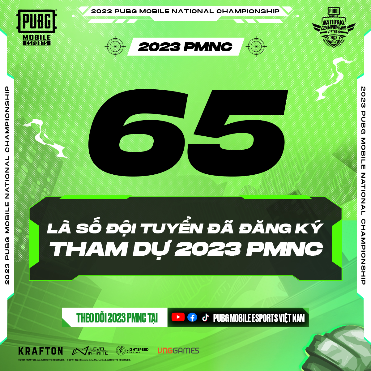 65 đội đăng ký tham gia