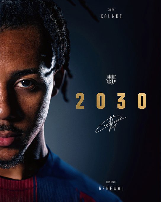 Jules Kounde trong màu áo Barcelona