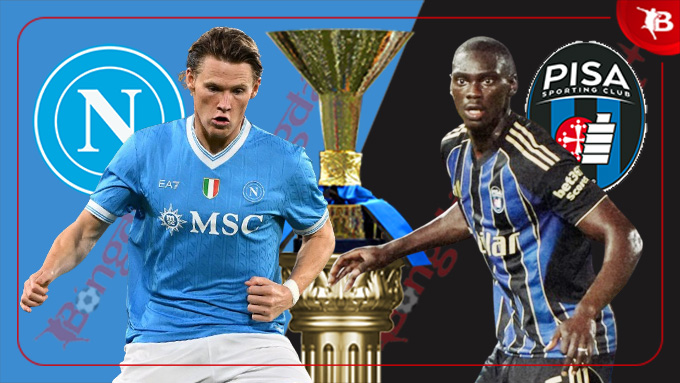 Hình ảnh trận đấu giữa Napoli và Pisa