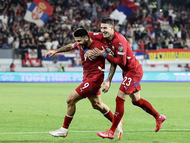 Serbia đang xếp thứ 2 ở bảng K