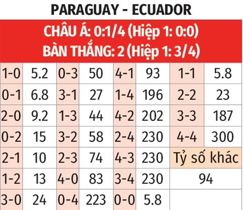 Cầu thủ Paraguay thi đấu đầy quyết tâm