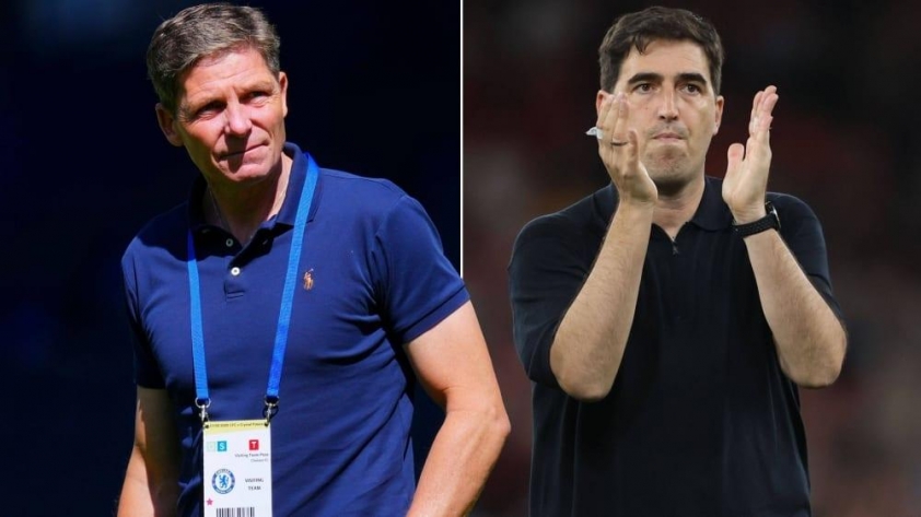 Oliver Glasner và Andoni Iraola