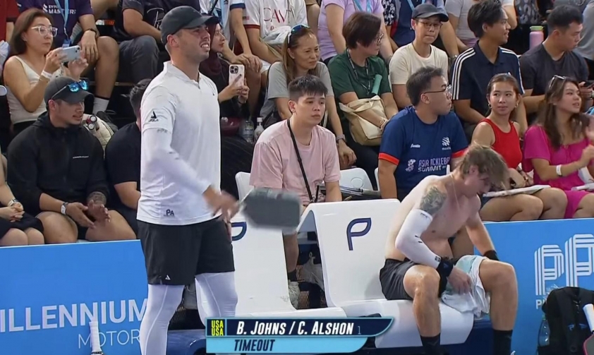 Trận đấu căng thẳng giữa các vận động viên