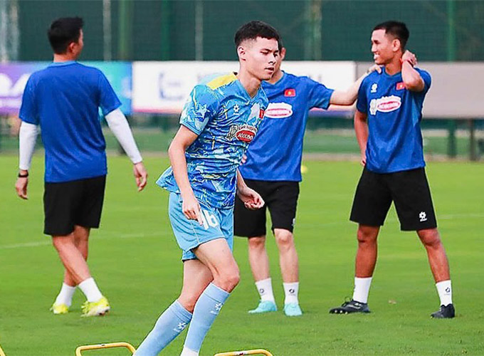 Vadim Nguyễn thi đấu năng nổ cho U23 Việt Nam