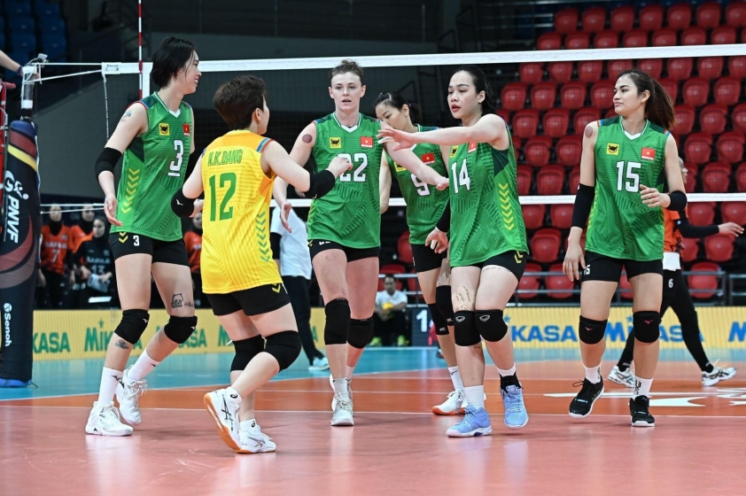 Các tuyển thủ VTV Bình Điền Long An tham dự SEA Games 33