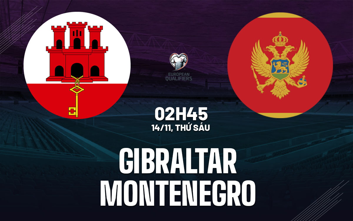 nhan dinh bong da du doan Gibraltar vs Montenegro vong loai world cup hom nay nhan dinh bong da Gibraltar vs Montenegro