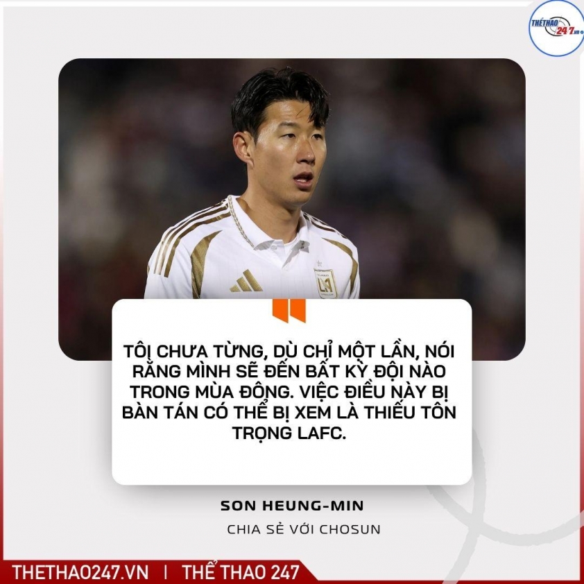 Son Heung-min phủ nhận tin đồn chuyển nhượng