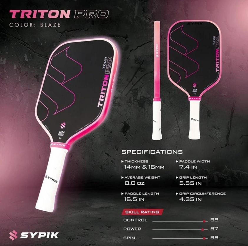 SYPIK Triton Pro Blaze được thiết kế cho người chơi muốn kết hợp giữa sức mạnh và độ kiểm soát