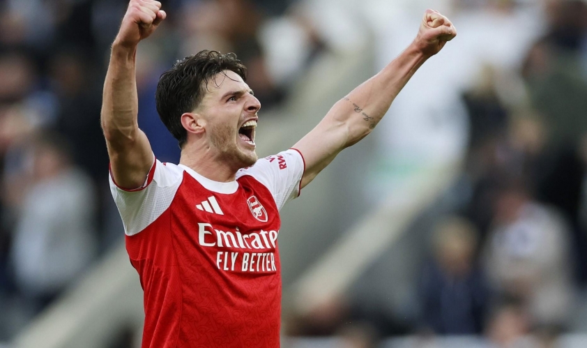 Declan Rice trong màu áo Arsenal