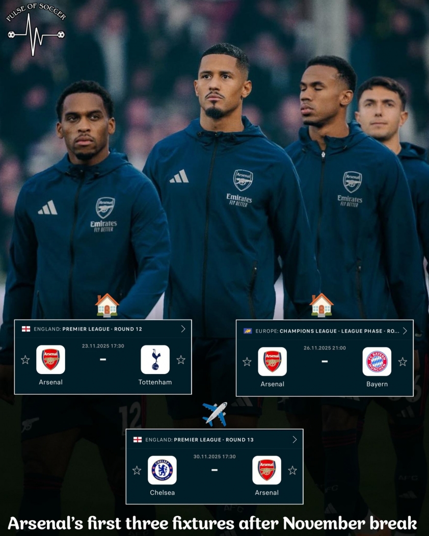 Arsenal lịch thi đấu căng thẳng