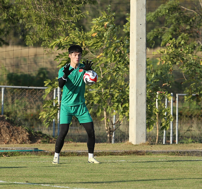 Thủ môn Trần Trung Kiên dự kiến bắt chính cho U22 Việt Nam