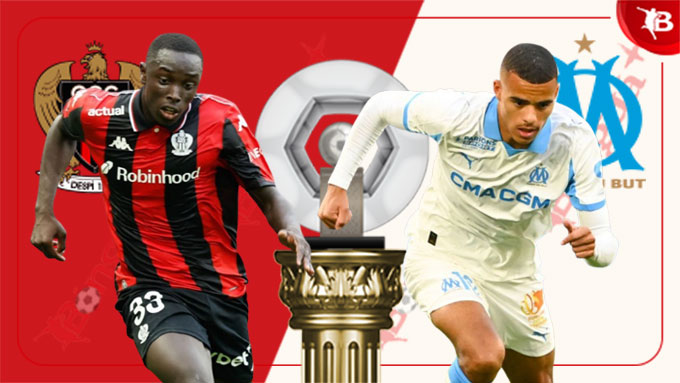 Cầu thủ Nice và Marseille khởi động trước trận