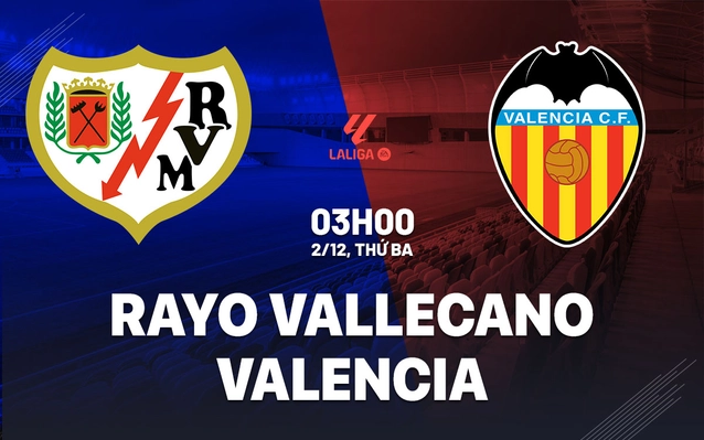 nhan dinh bong da du doan Rayo Vallecano vs Valencia vdqg tay ban nha la liga hom nay Rayo Vallecano vs Valencia vòng 14 La Liga 2025/26