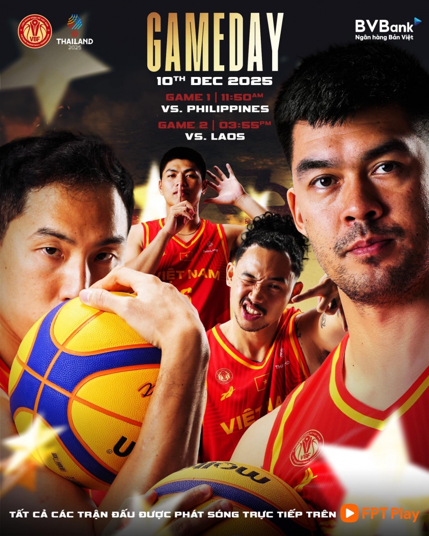 Bóng rổ 3x3 Việt Nam quyết tâm cạnh tranh vị trí cao nhất tại SEA Games