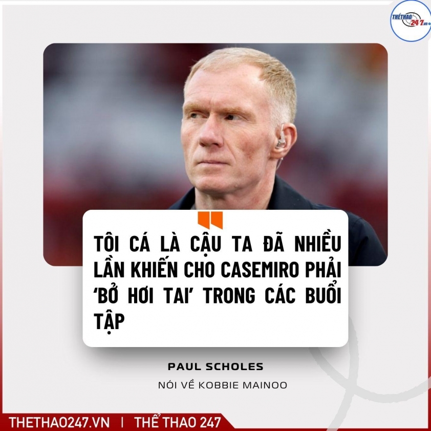 Paul Scholes bày tỏ quan điểm về tương lai Kobbie Mainoo Paul Scholes bày tỏ quan điểm về tương lai Kobbie Mainoo