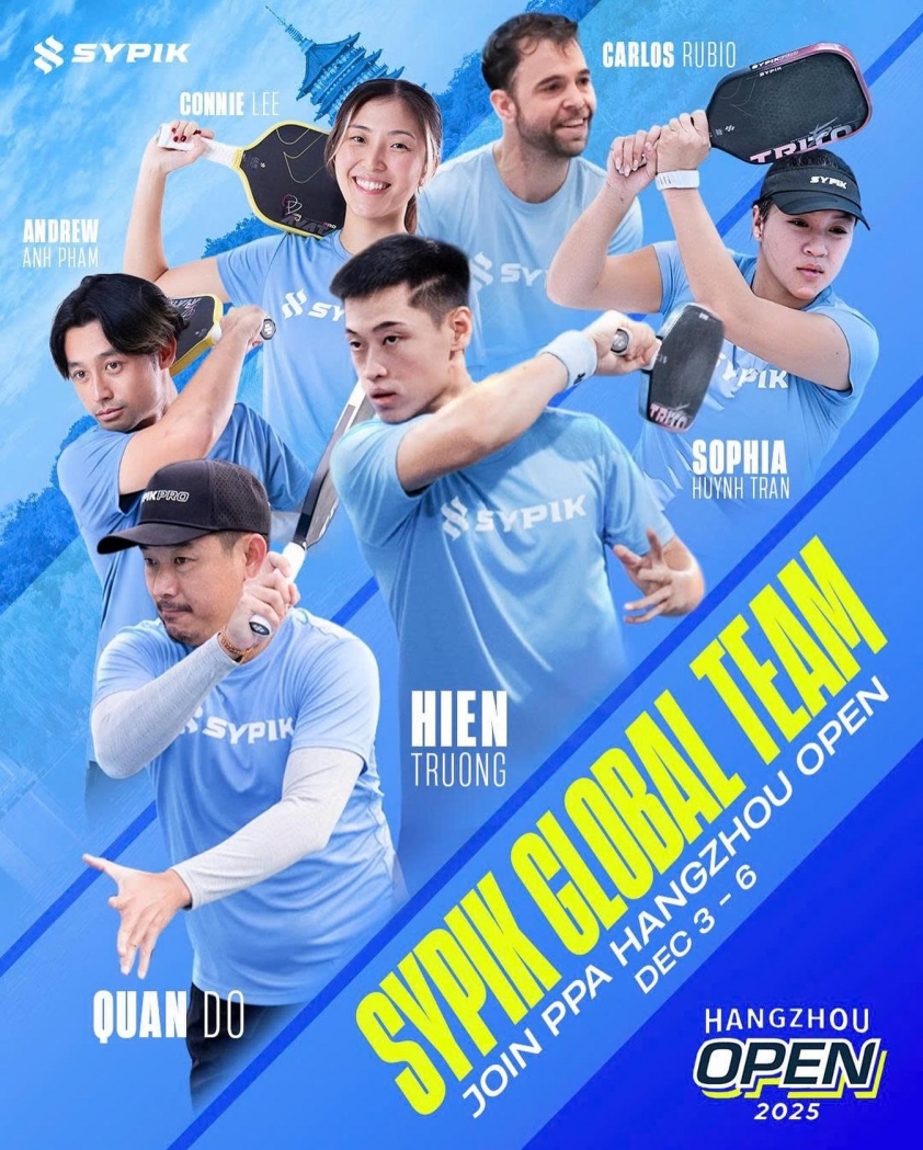 Các tay vợt Việt Nam tận dụng cơ hội cọ xát với đối thủ hàng đầu thế giới Tay vợt pickleball Việt Nam tại giải quốc tế