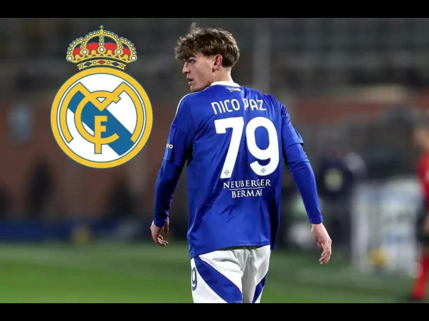 Tiền vệ Nico Paz đang trong tầm ngắm Real Madrid