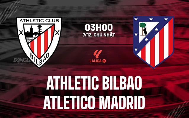 Nhận định bóng đá giữa Athletic Bilbao và Atletico Madrid